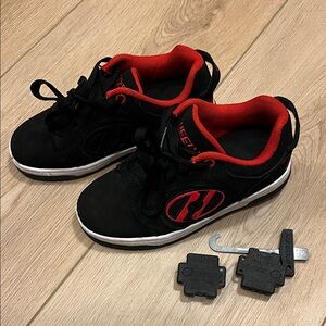 Heelys Kids Black Sneakers with Red